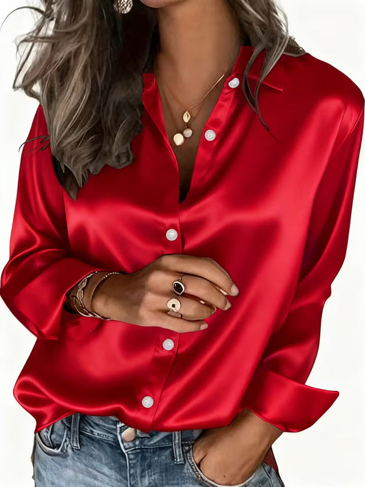 Kelina - Long Sleeve Button-Up Shirt