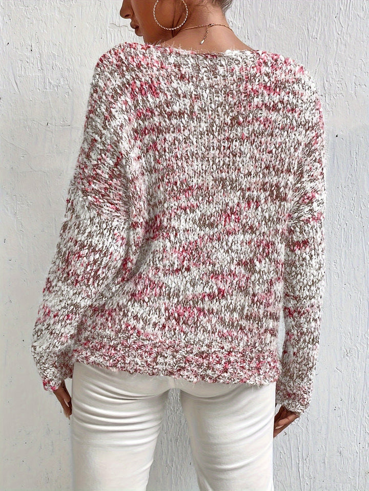 Chryselda - Casual Long Sleeve Knitted Sweater