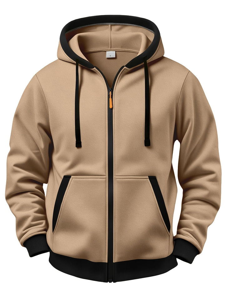 Fiothyview - Casual Long Sleeve Winter Hooded With Zipper