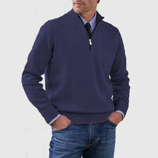 Ben - Fashionable Warm Sweater With Half Zipper