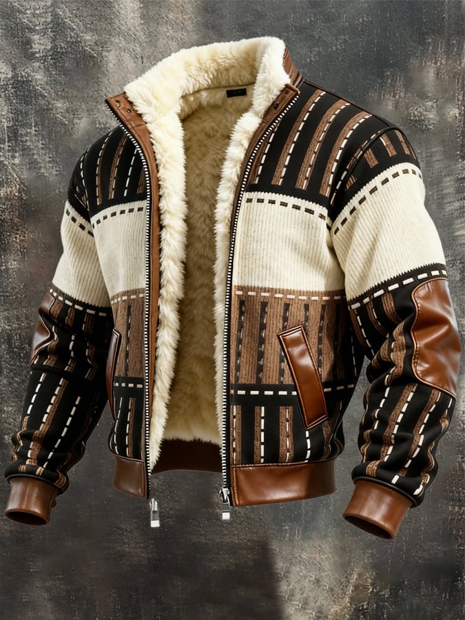 Gyasi - Fleece Lining Zipper Jacket