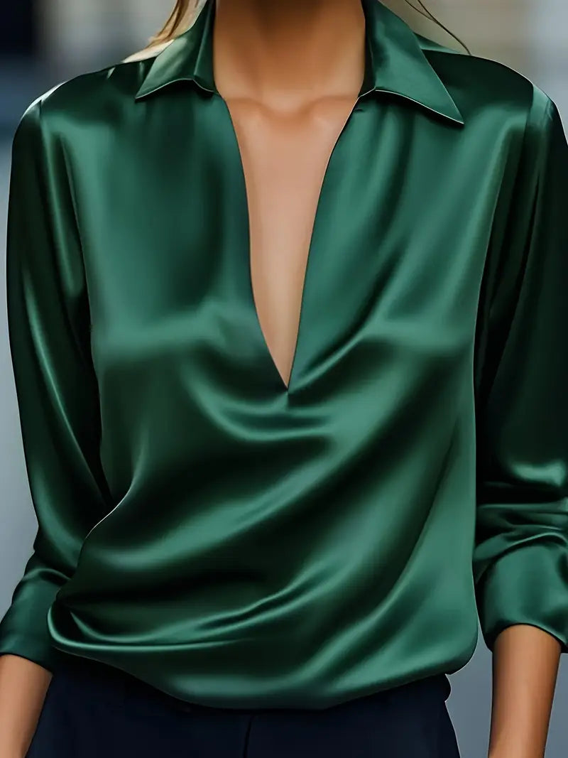 Nadene - Premium V-Neck Blouse