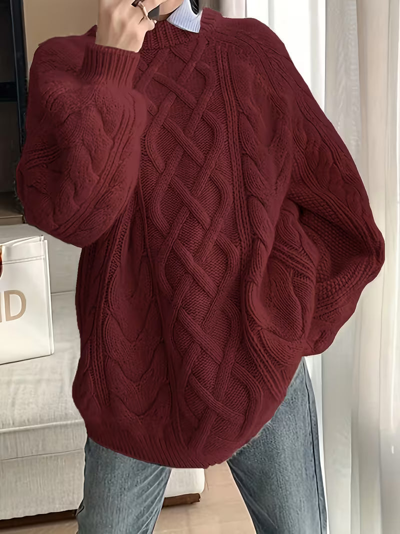 Elayra - Casual Loose Fitting Knitted Sweater
