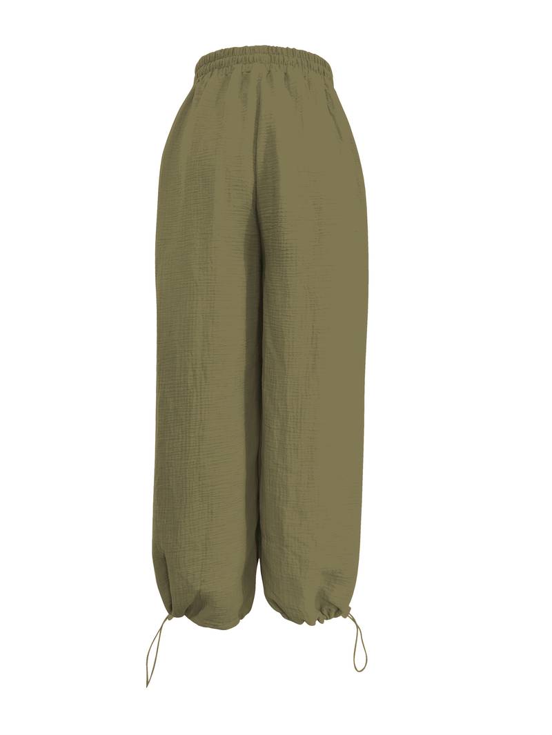 Marielle - Casual Wide Leg Ankle Length Trouser