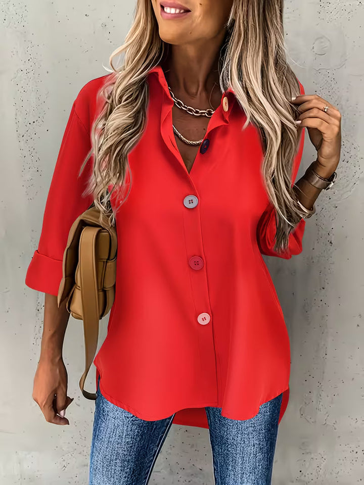 Fausta - Single Breasted Long Sleeve Shirt