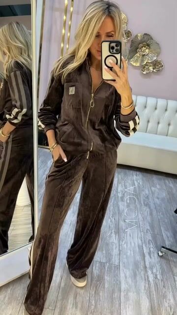 Laoise - Corduroy Tracksuit With Striped Trim