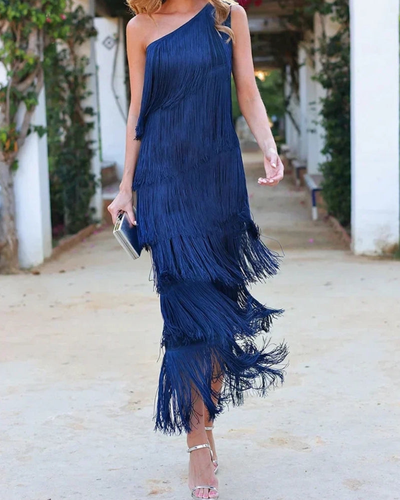 Mirella - Long Dress With Bangs