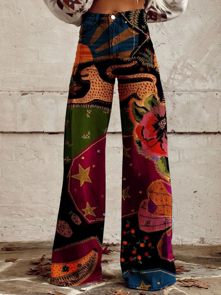 Gallegos - Boho Retro Stylish Vintage Trousers