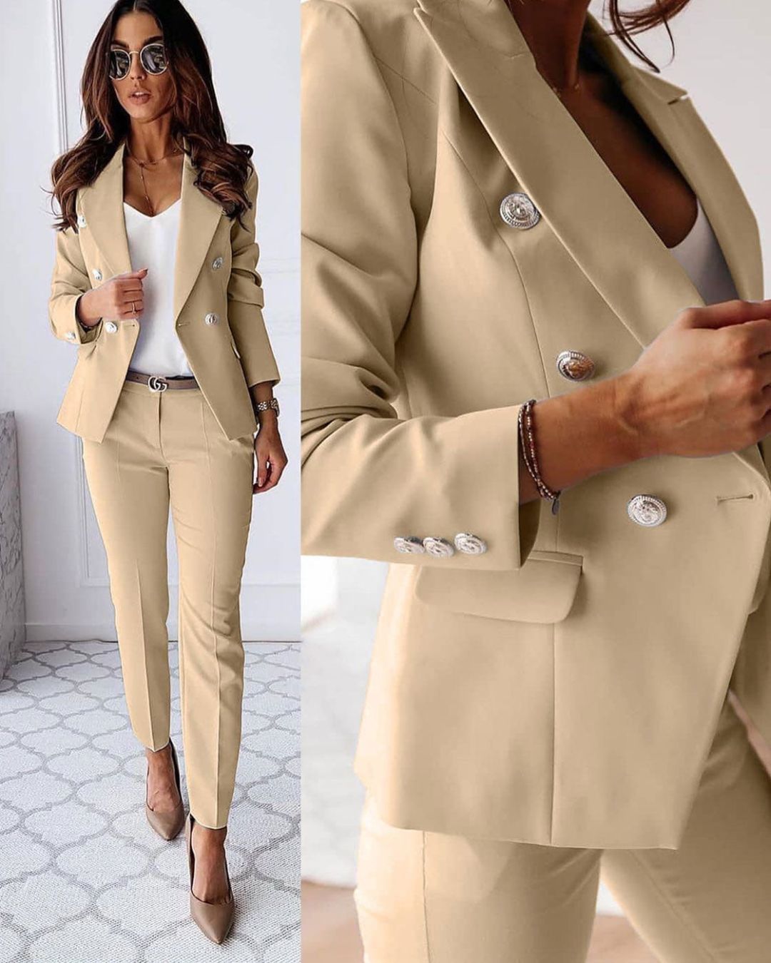 Inna - Sophisticated Double Breasted Suit