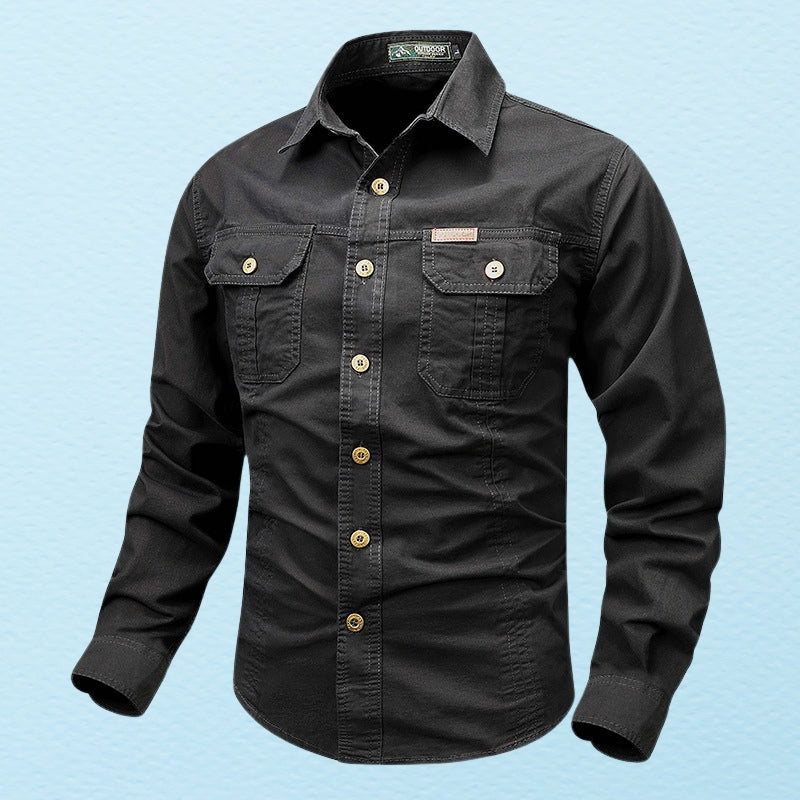 Theodor - Long Sleeve Shirt With Pocket