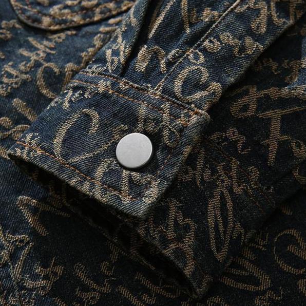 Godfrey - Denim Scripture Jacket