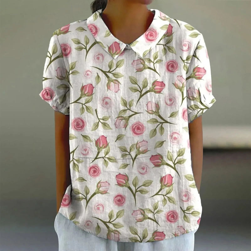 Nyelle - Casual Floral Print Blouse