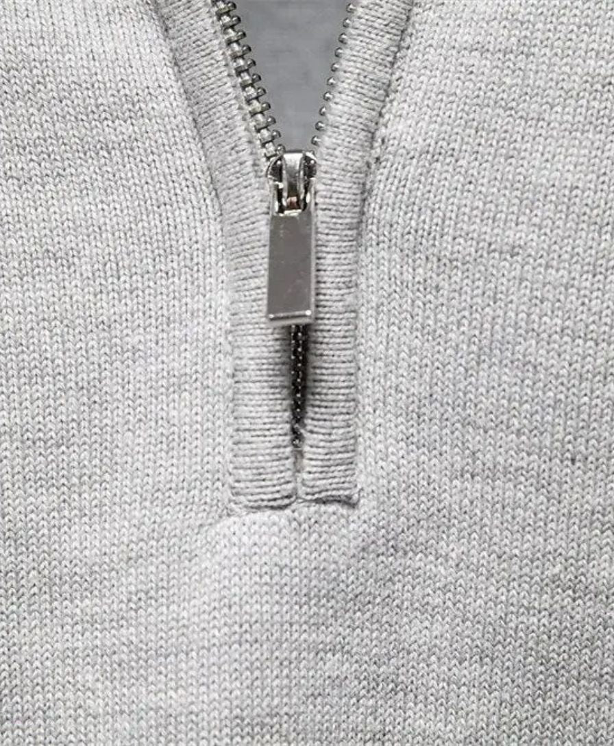 Stoyan - Half Zip Knitted Sweater