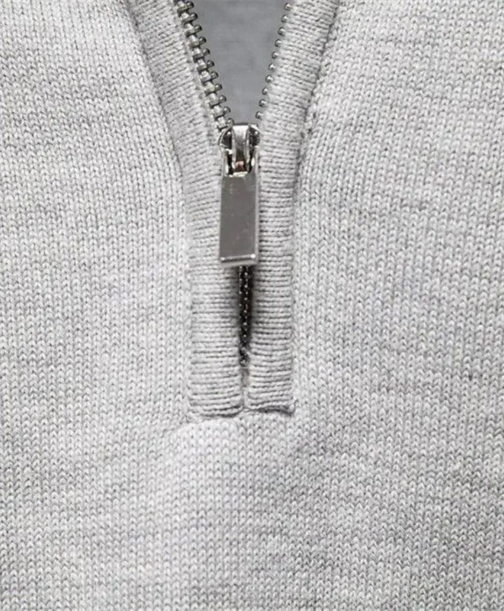 Stoyan - Half Zip Knitted Sweater