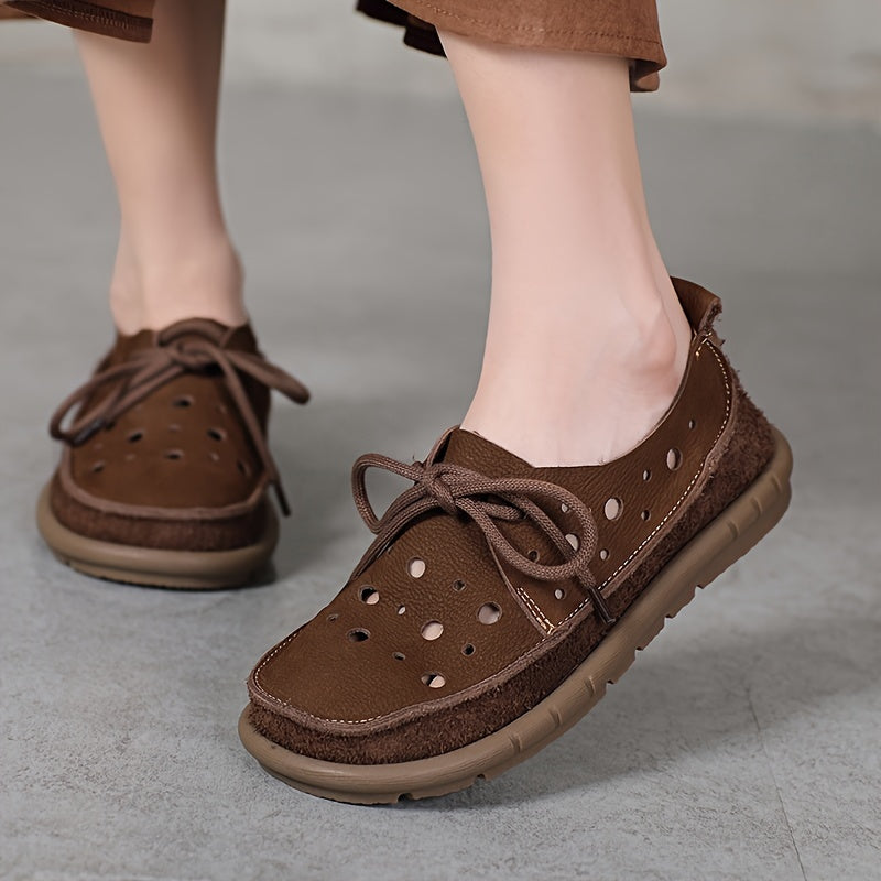 Tamsin - Casual Leather Non Slip Loafers