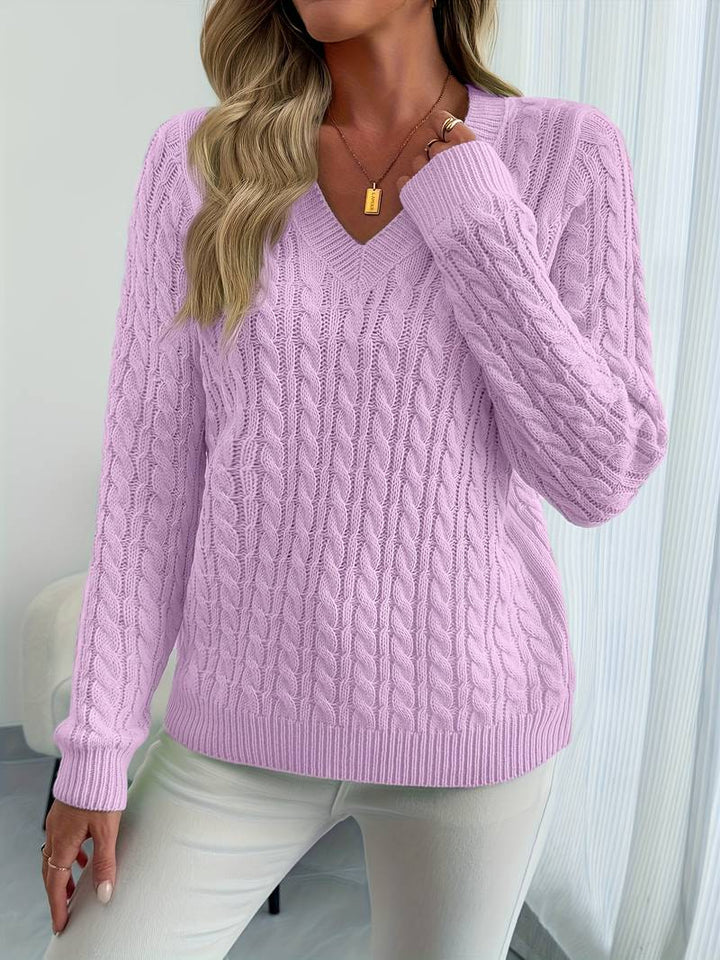 Sivanit - Long Sleeve Ribbed Sweater