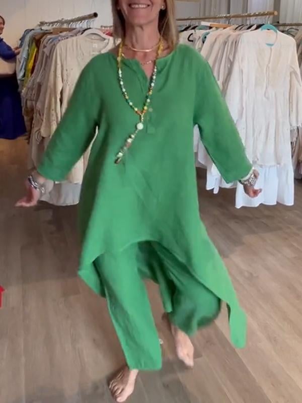 Freida - Casual Linen Dress