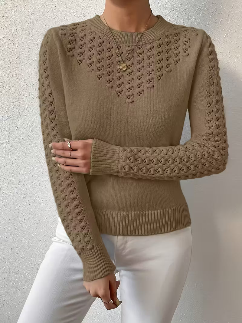 Shannen - Long Sleeve Knitted Sweater