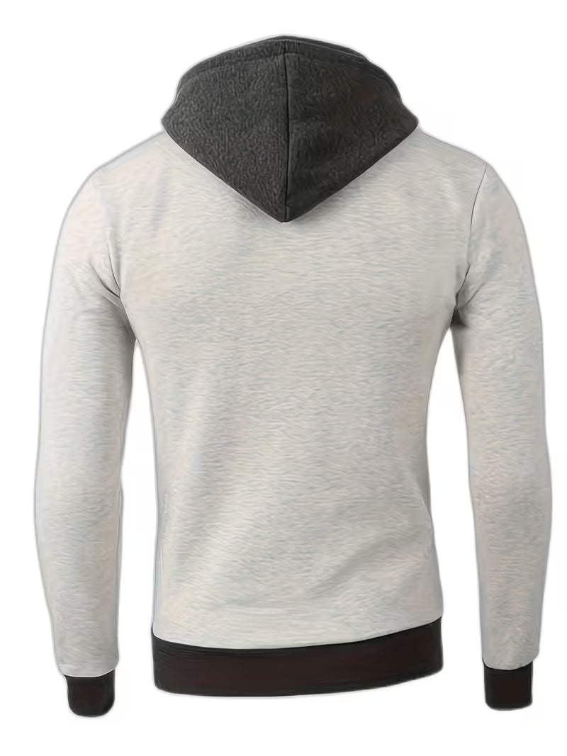 Griffiths - Regular Fit Long Sleeve Quarter Zip Hoodie