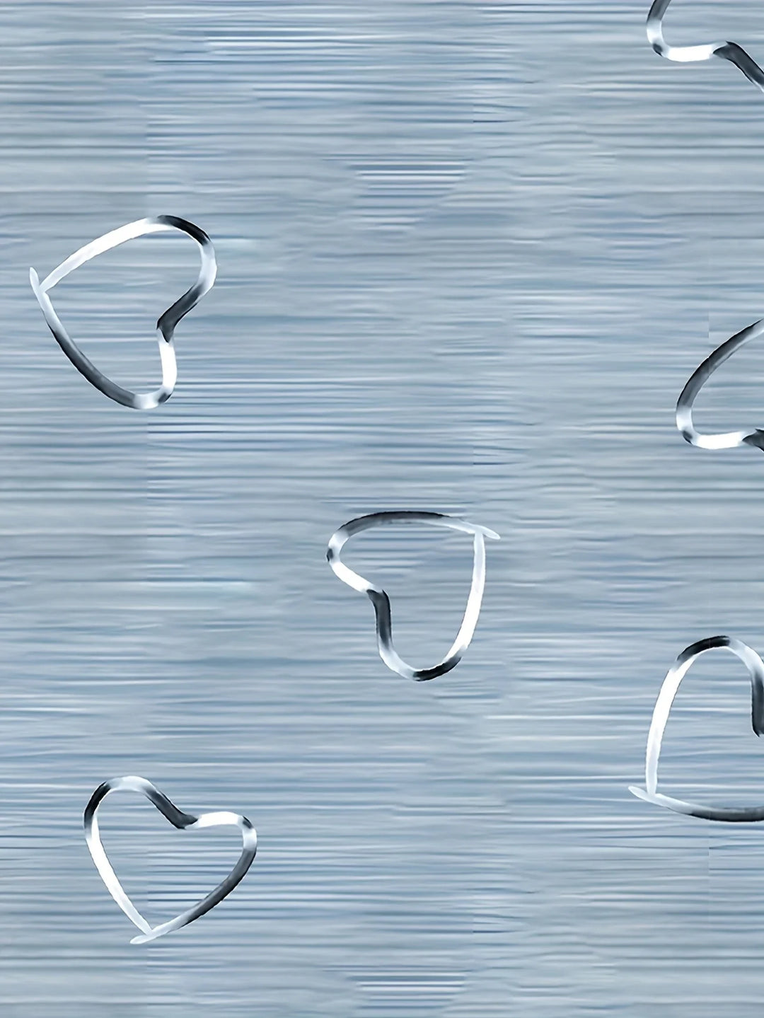 Emlyn - Fashionable V-neck And Heart Print Top