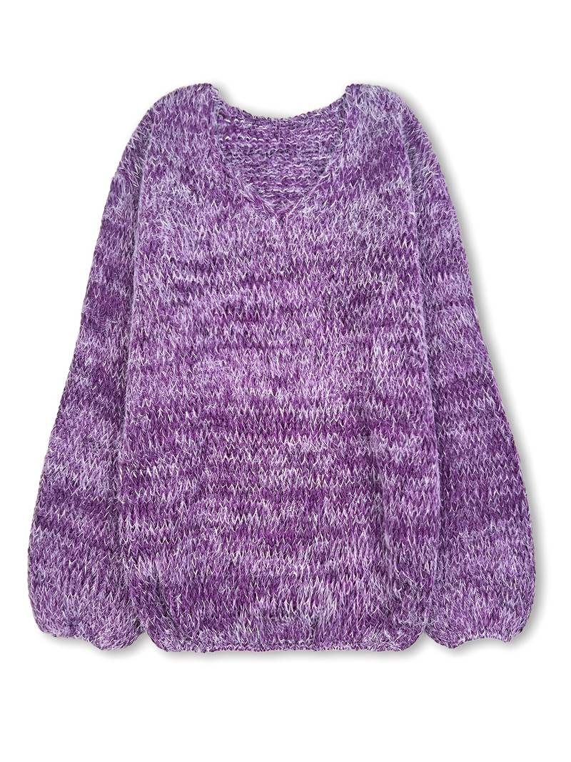 Lital - Elegant Soft Sweater With V-neck