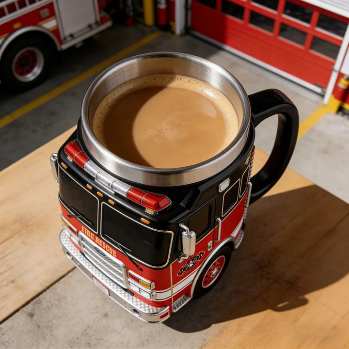 RescueBrew - Fire Rescue Truck Shaped Mug