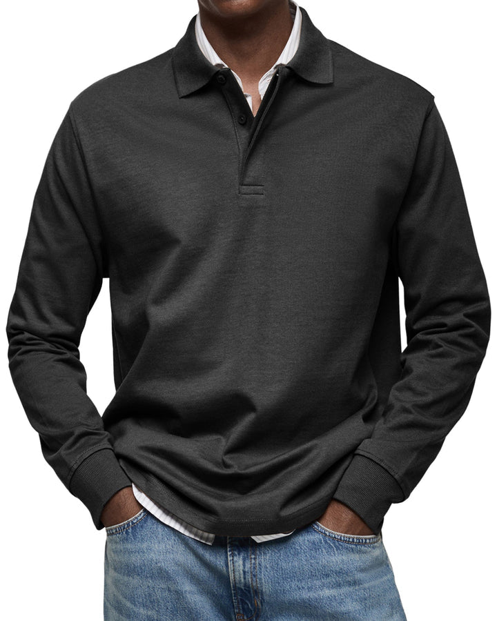 Elhanan - Stylish Polo Shirt With Long Sleeve