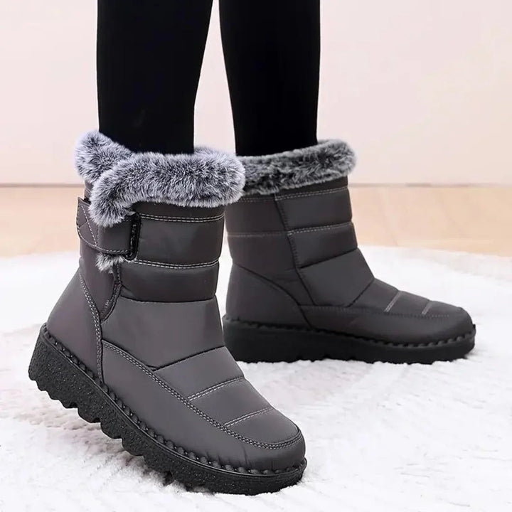 Kfirah - Snow Ankle Boots with Faux Fur