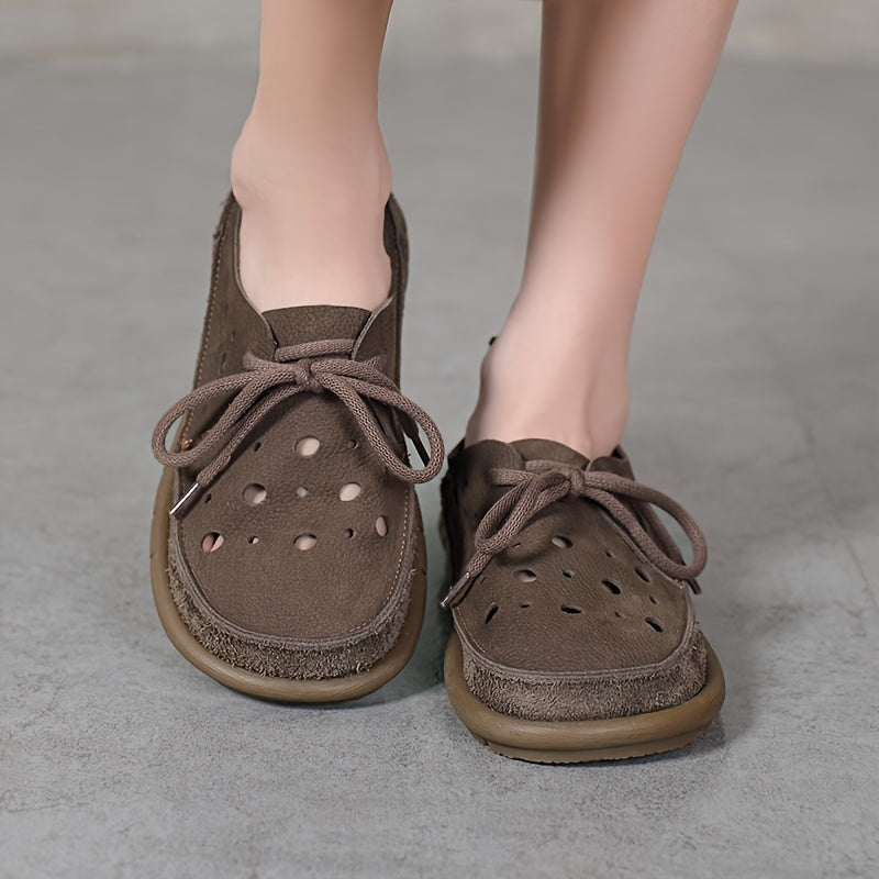 Tamsin - Casual Leather Non Slip Loafers