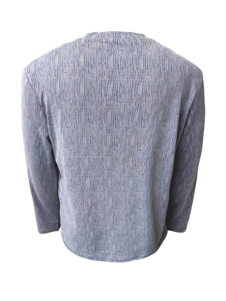 Usher - Slim Fit Long Sleeve V-Neck T-Shirt