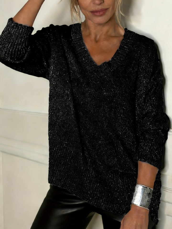 Healy - Knitted Sweater With V-Neck