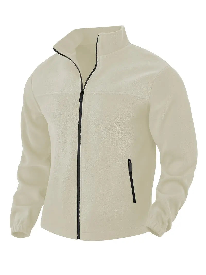 Barron - Casual Zip-Up Fleece Jacket With Pocket