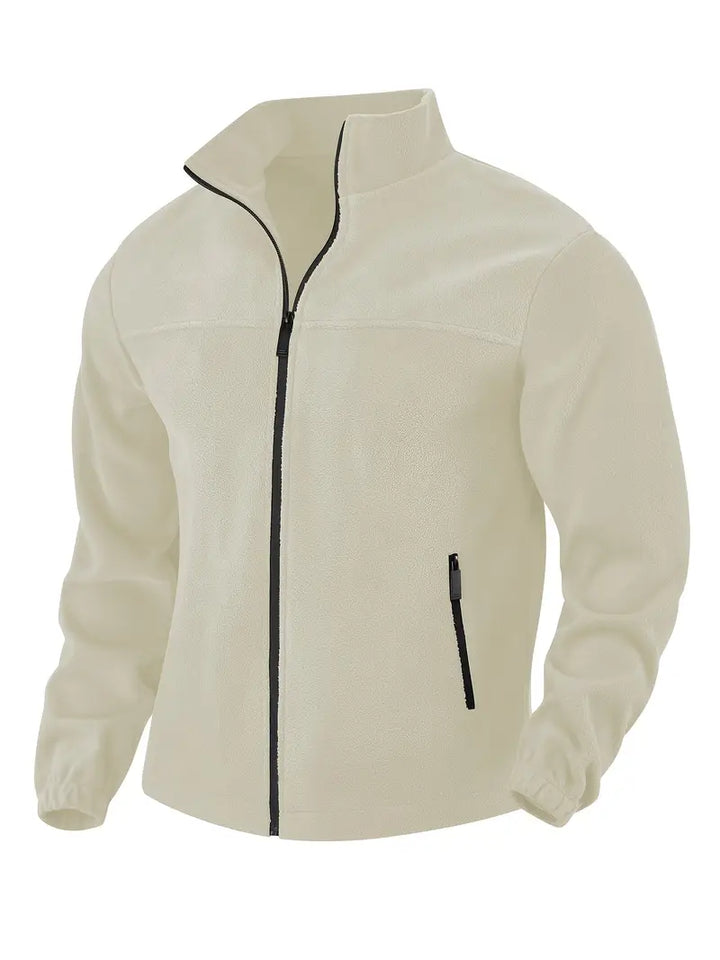 Barron - Casual Zip-Up Fleece Jacket With Pocket