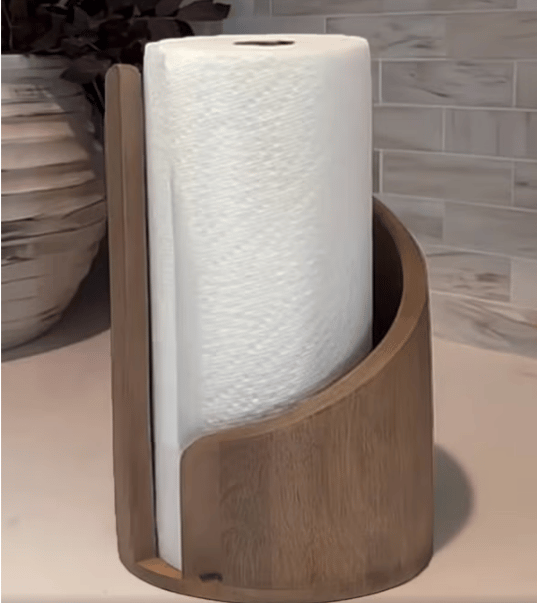 WoodRipple -  Wooden Toilet Paper Holder Stand