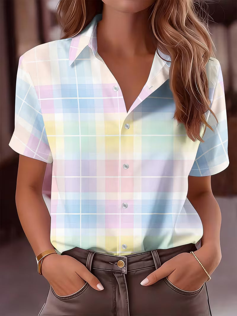 Harrell - Short-Sleeve Plaid Print Shirt