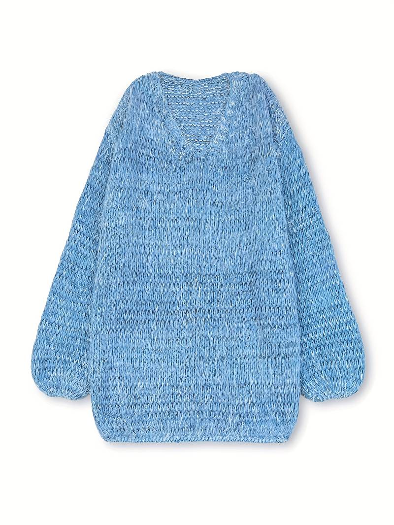 Lital - Elegant Soft Sweater With V-neck