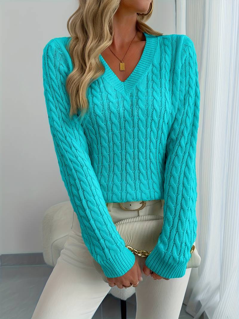 Sivanit - Long Sleeve Ribbed Sweater