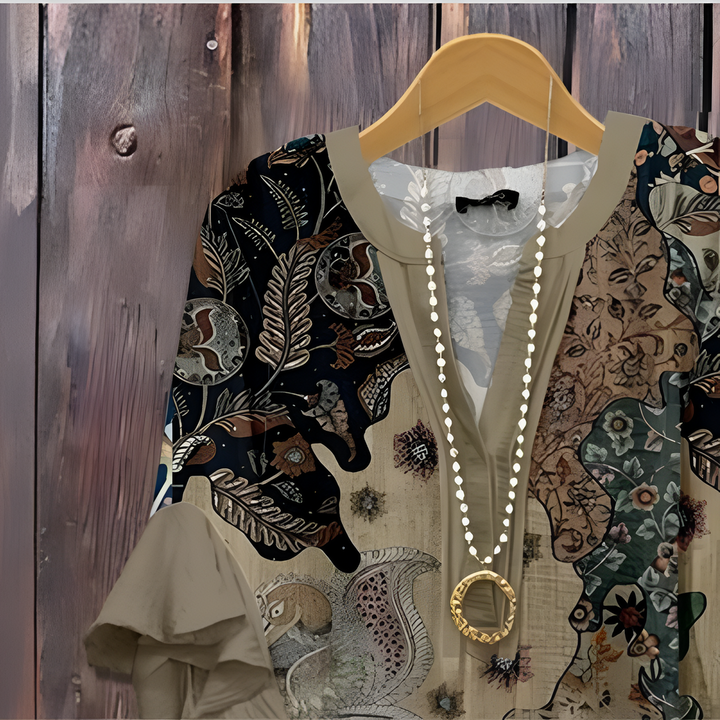 Jaycie - Elegant Blouse with Patterns