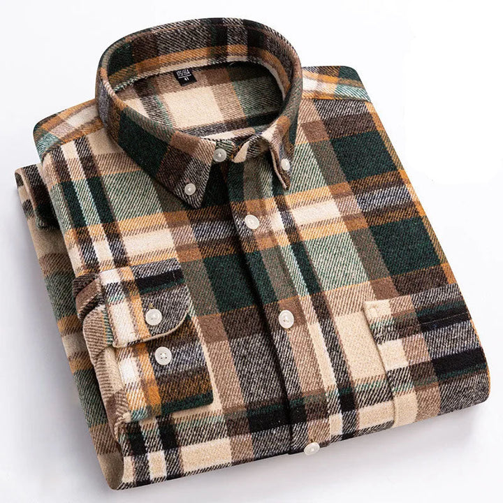 Balthar - Plaid Button-Up Long Sleeve Shirt