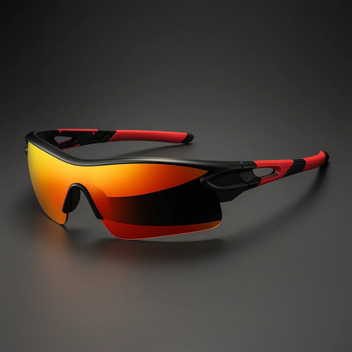 Orionflex - Mirrored Wraparound Sports Cycling Sunglasses