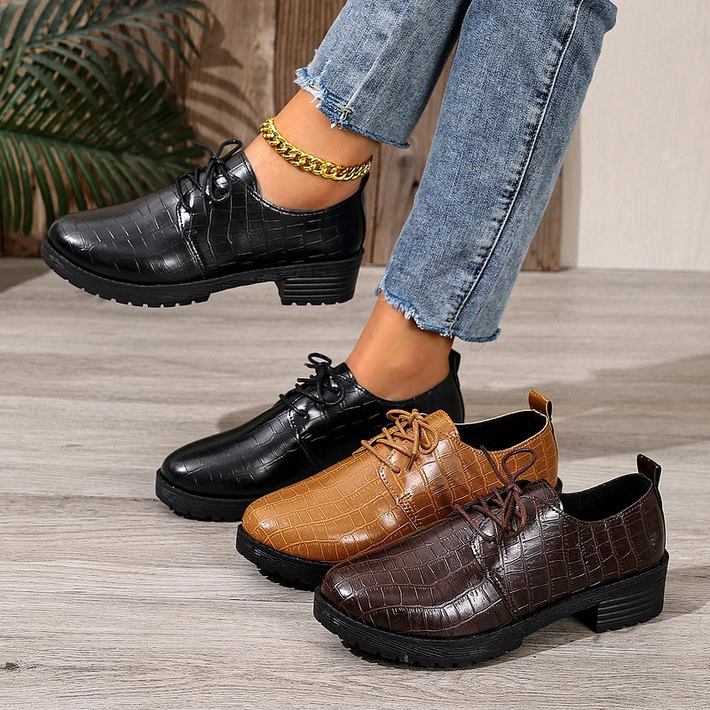 Niyra – Chunky Sole Lace-Up Derby Shoes