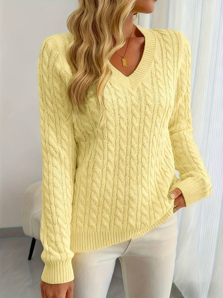 Sivanit - Long Sleeve Ribbed Sweater