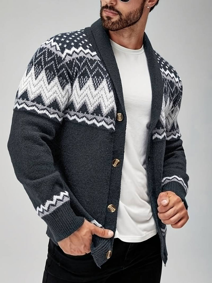 Elroy - Casual Geometric Pattern Sweater
