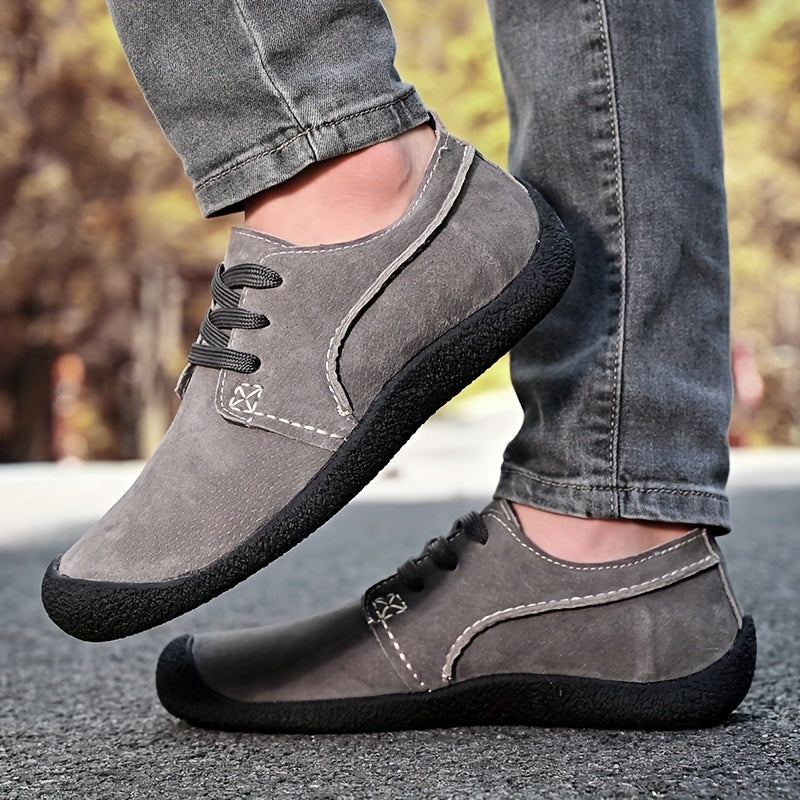 Boyce - Suede Lace-Up Leather Shoes