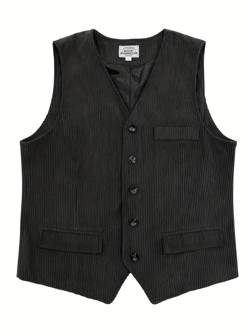 Fergus - Elegant Corduroy Vest