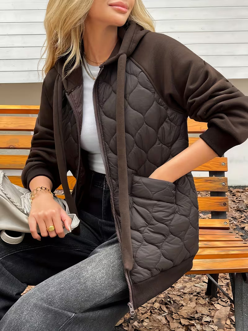 Tatjua - Long Sleeve Jacket With Quilted Panels
