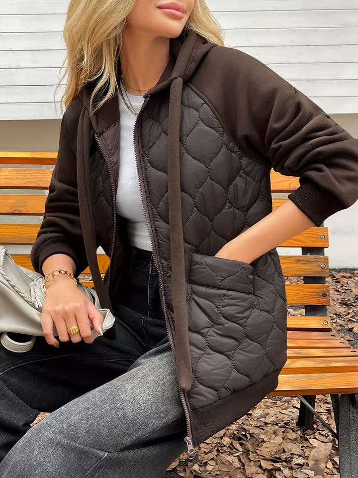 Tatjua - Long Sleeve Jacket With Quilted Panels