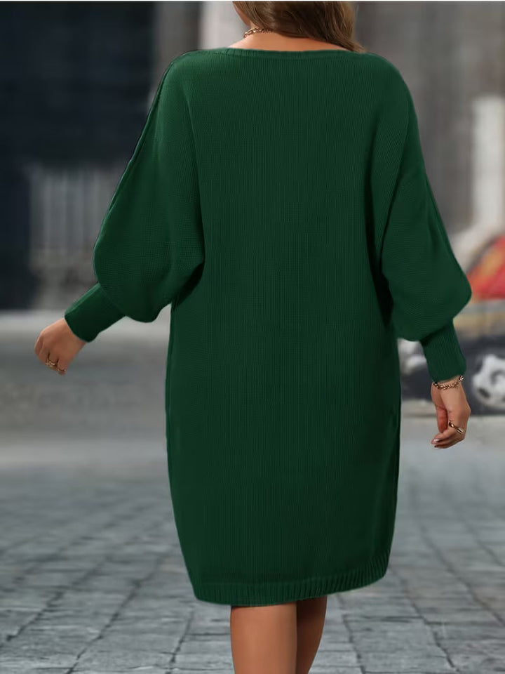 Enkeleida - Rhombus Geometric Pattern Winter Dress