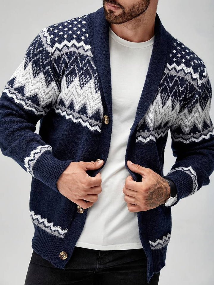 Elroy - Casual Geometric Pattern Sweater
