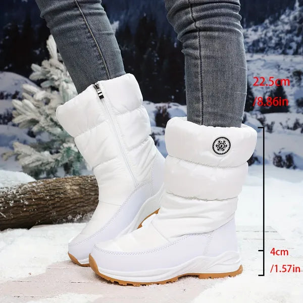 Neria - Snow Boots With Side Zipper